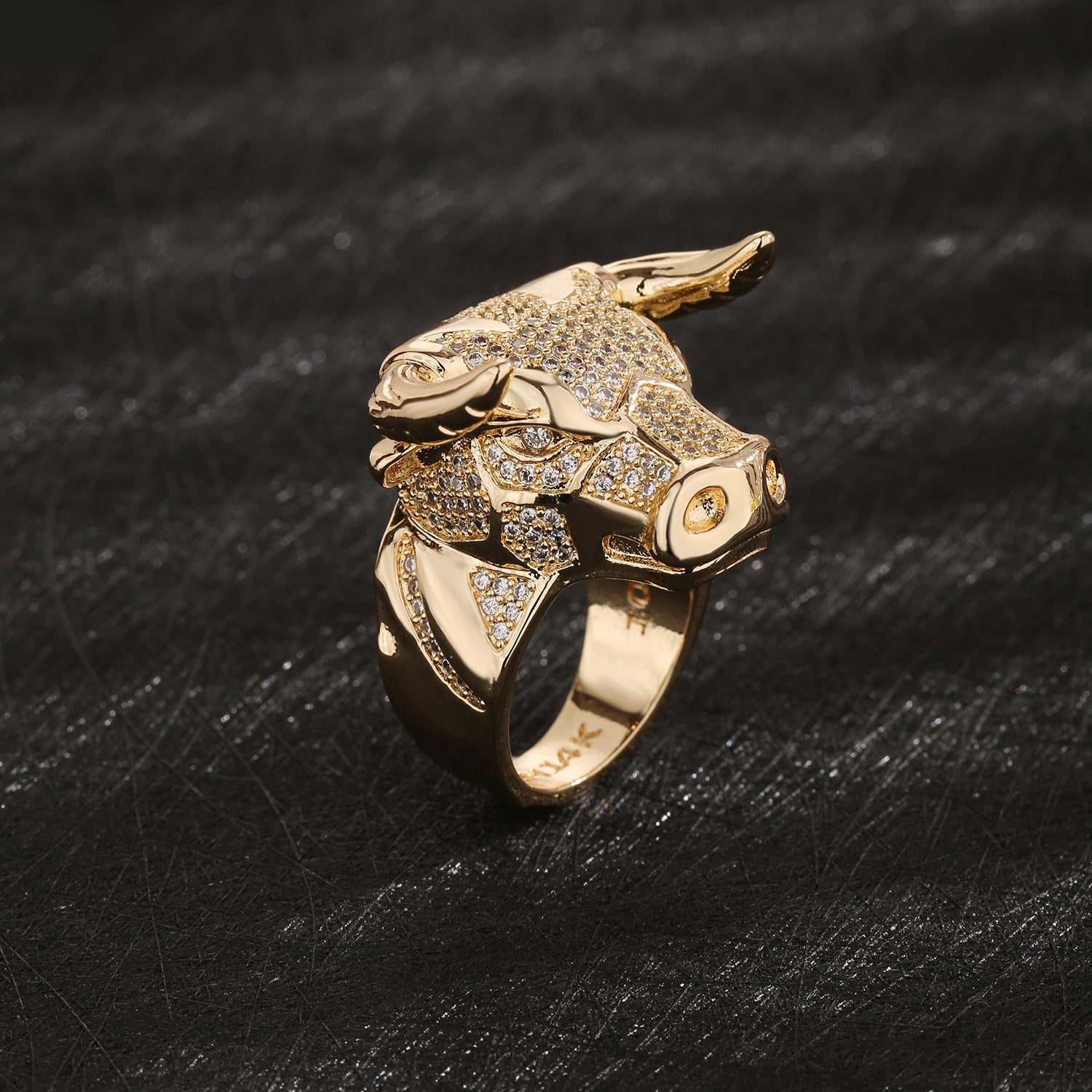 Trendy and Fashionable Bull Head Ring.