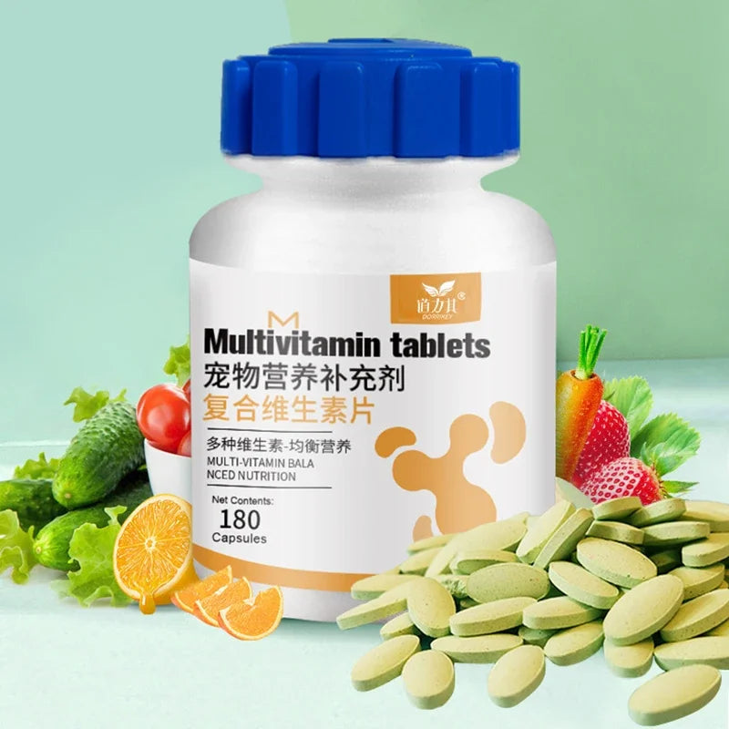 Pet Multivitamin Supplements - 180 Tablets.