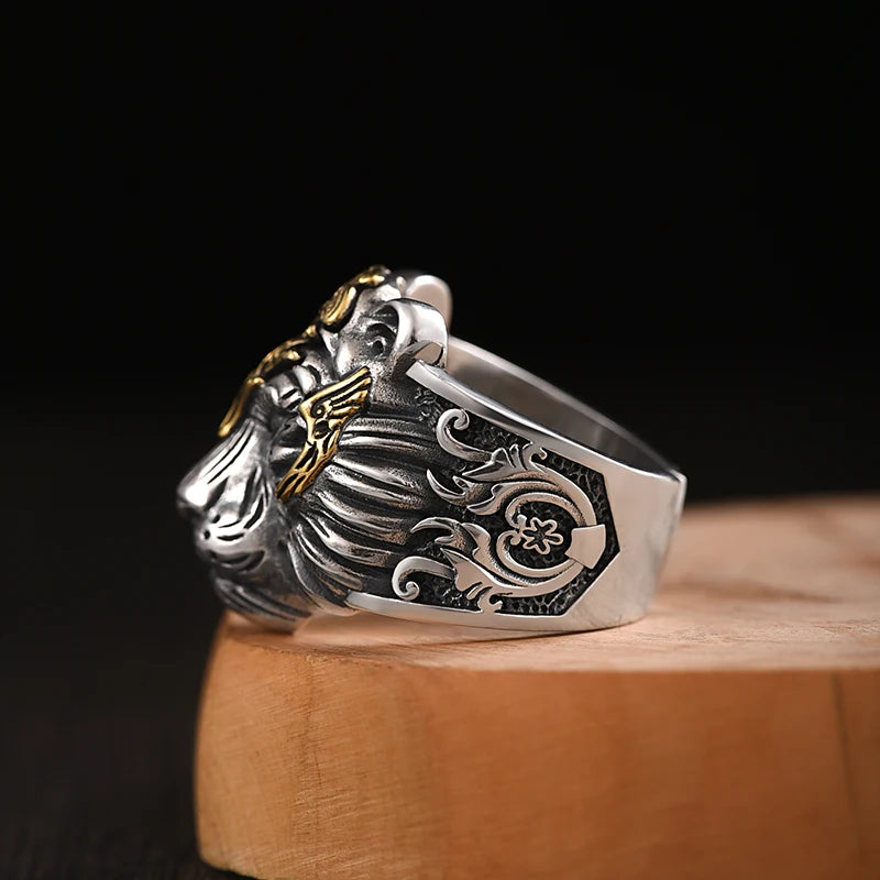 Silver King of Tiger Ring High Details.