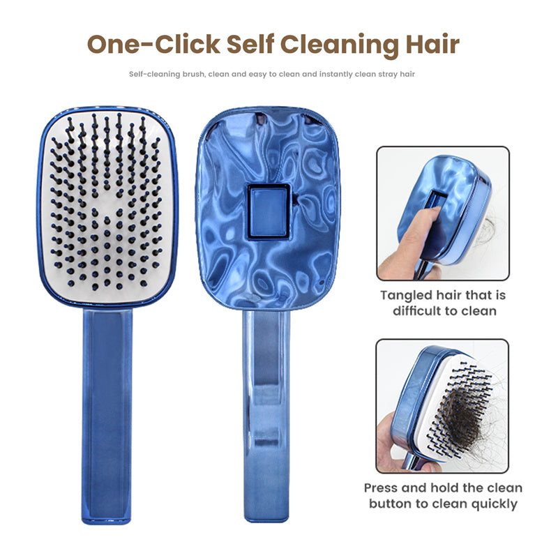 Self Cleaning Hair Brush for Women Cleaning.