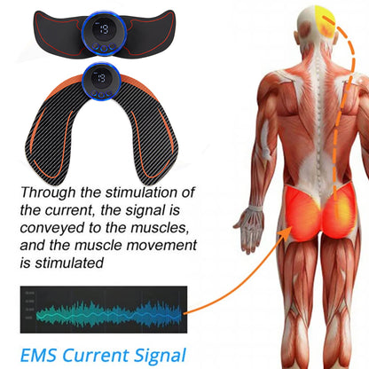 EMS Hips Trainer Massage Electric Butt Muscle Stimulator Fitness Buttocks Toner Lifting Leg Arms Slimming Massager Body Shaping