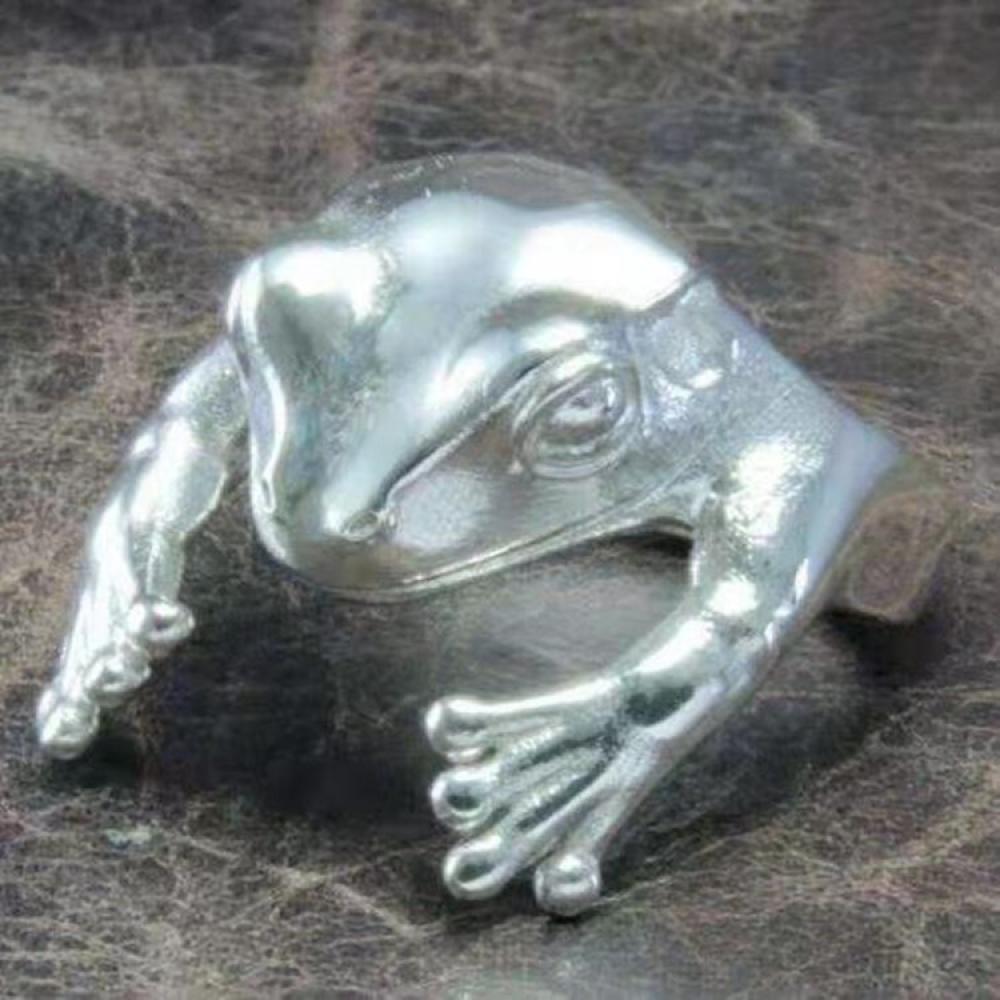 Frog Animal Vintage Shape Rings For Women Frog Toad Metal Wrap Finger Ring Unisex Ring Men Grilfriend Party Personality Gifts