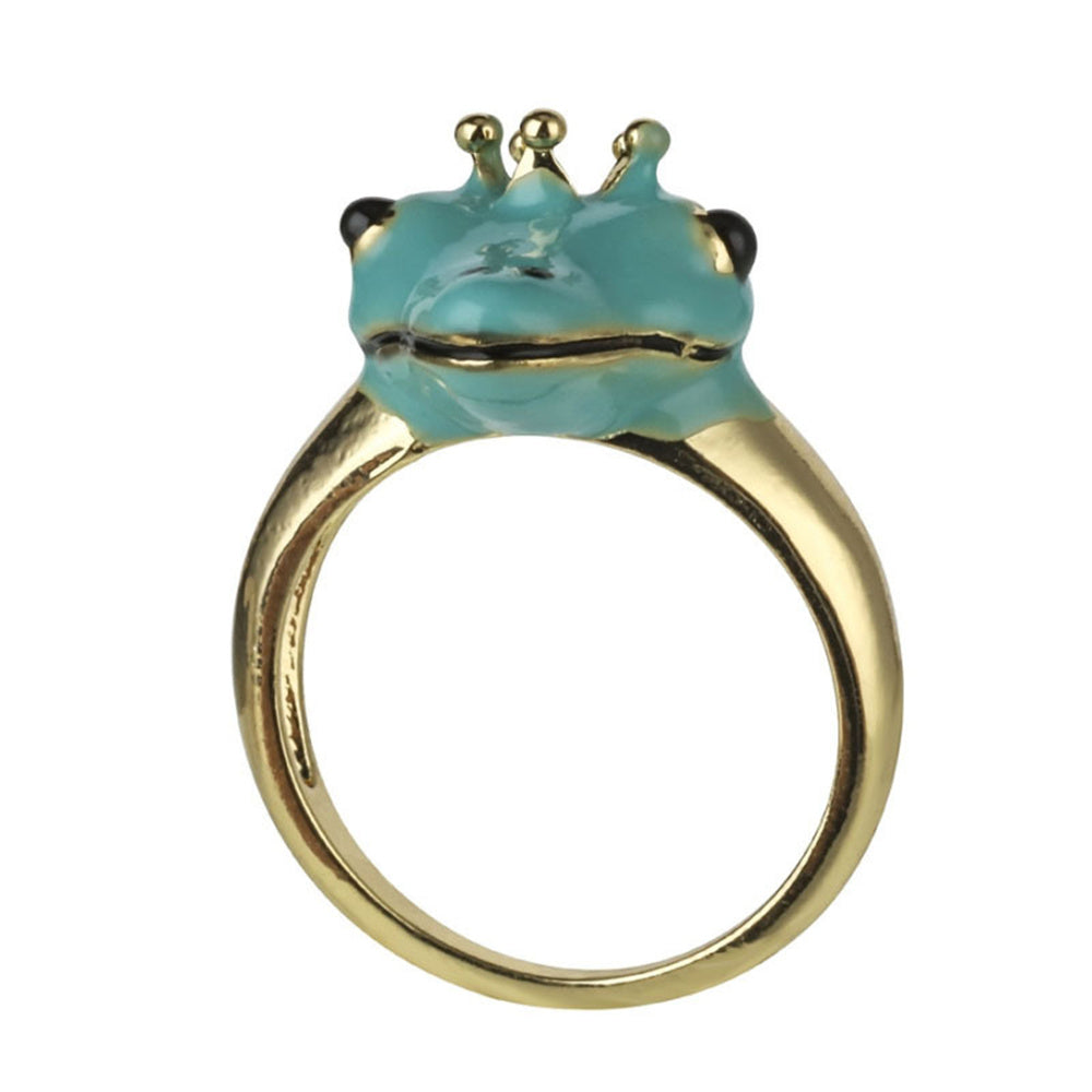 Female Personality Fashion Jewelry New Simple Fashion Cute Frog Shape Ring Student Gift Kawaii Fashion Jewelry Fashion Jewelry