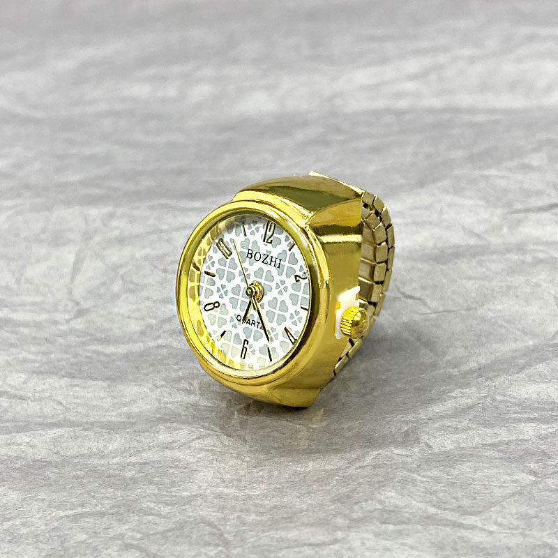 Quartz Finger Watch Ring for Men Women.