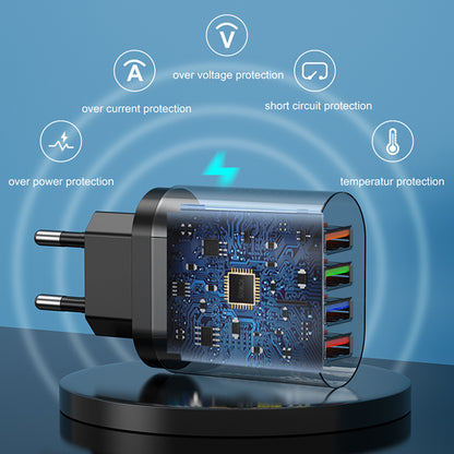 USB Charger: 4 Port 60W 3.1A Quick Charge