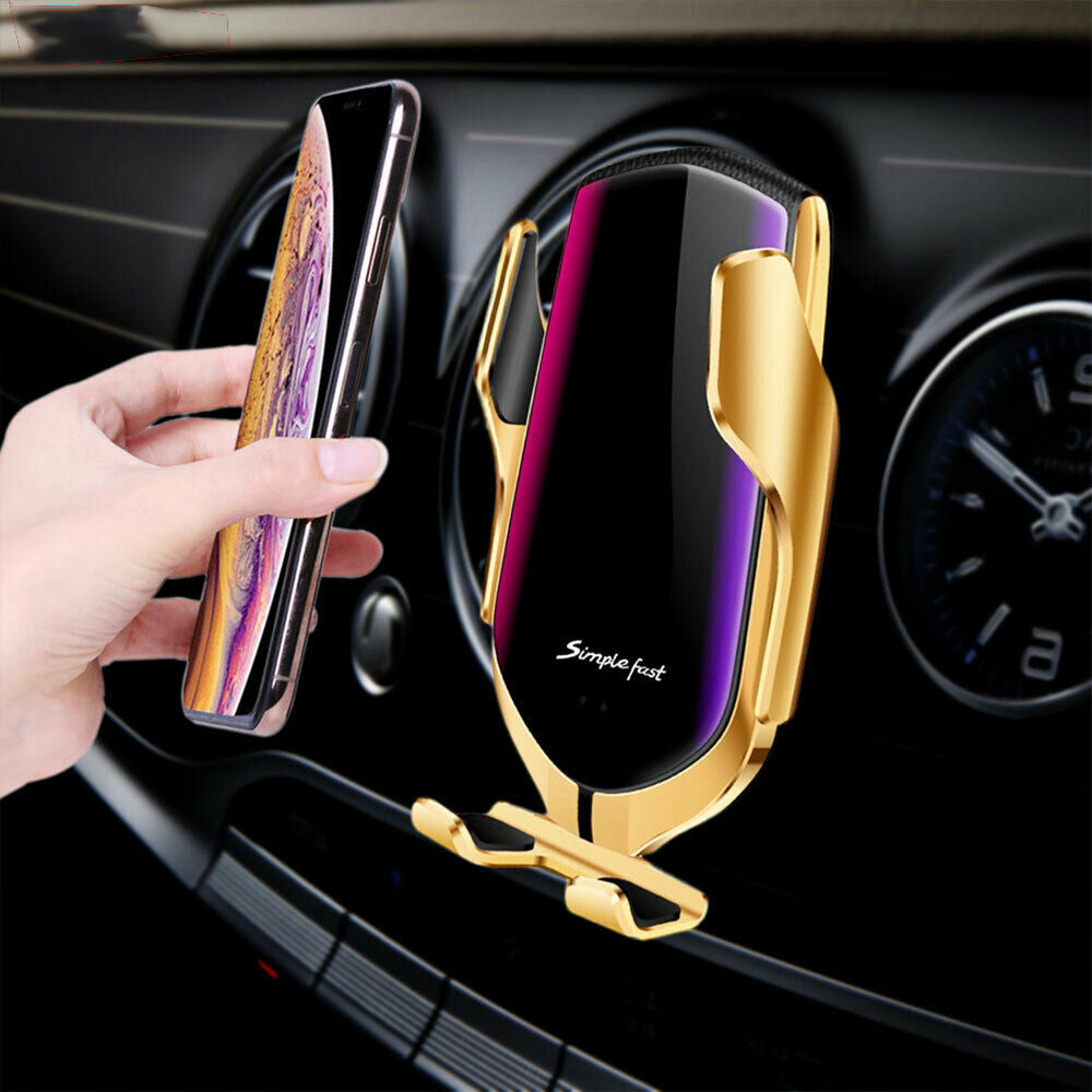 Automatic Clamping 10W Wireless Charger Car Phone.