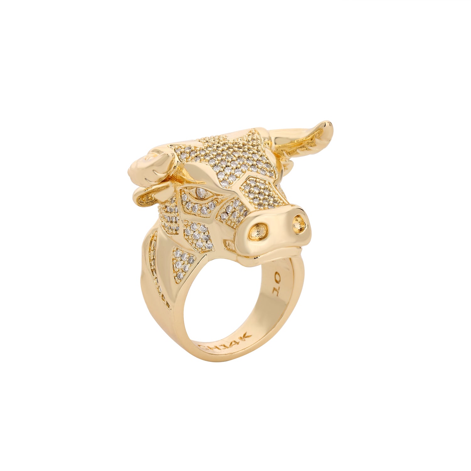 Trendy and Fashionable Bull Head Ring.