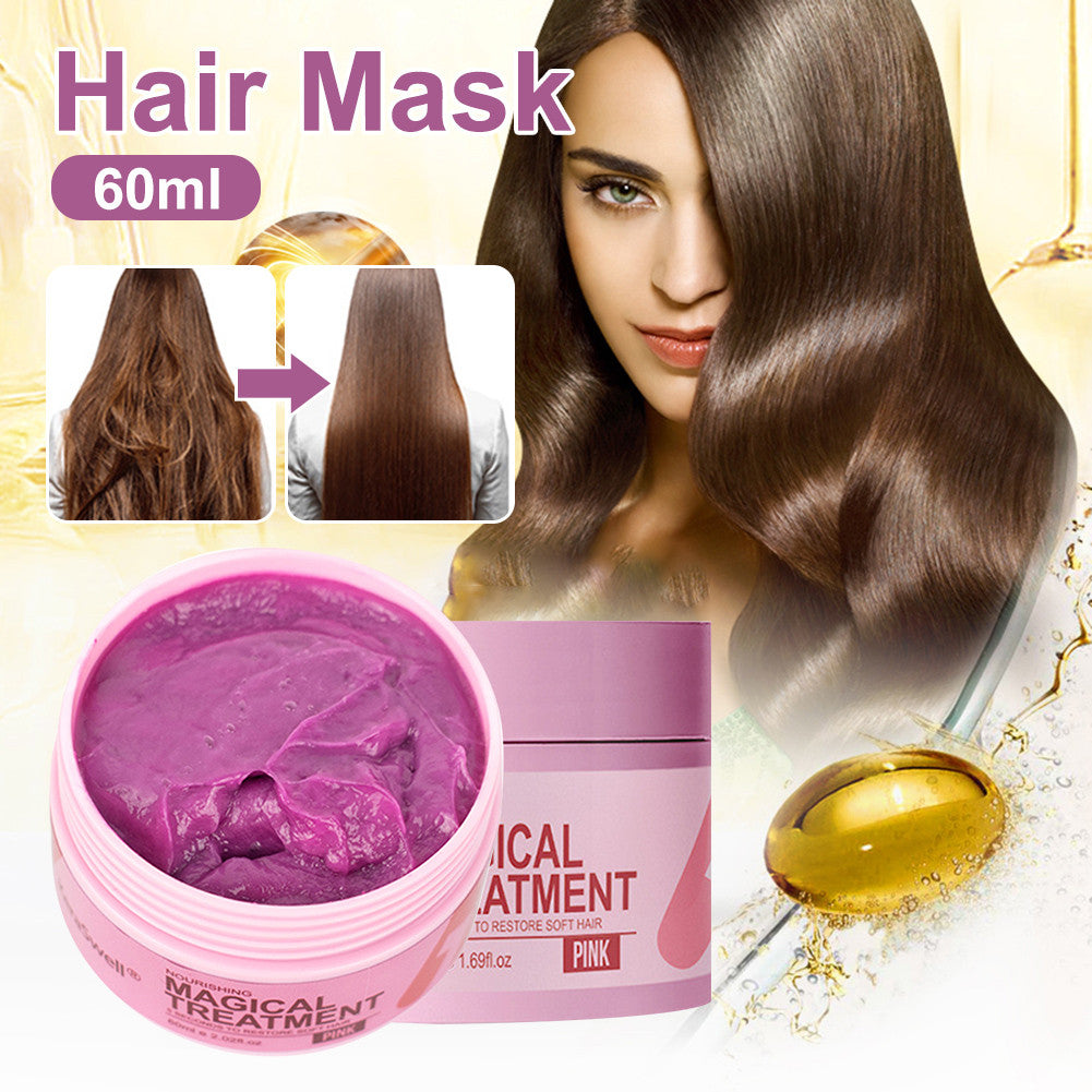 Keratin Collagen Hair Mask Magical Straighten Repair Dry Damaged.