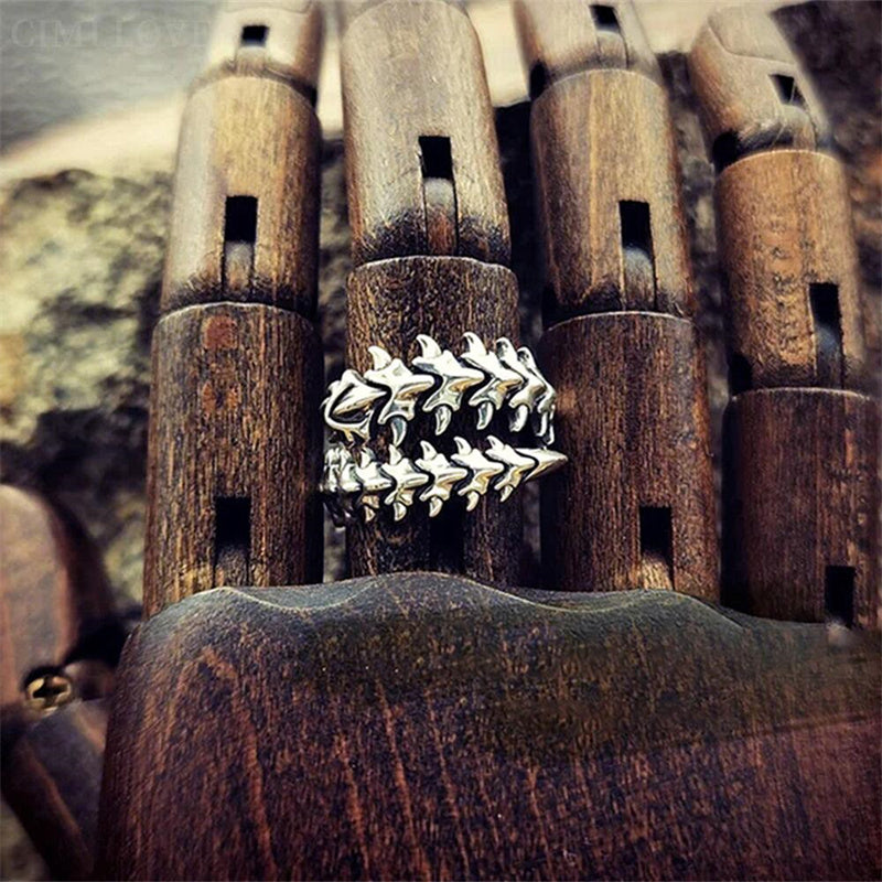 Vintage Punk Couple Ring Geometric Finger.