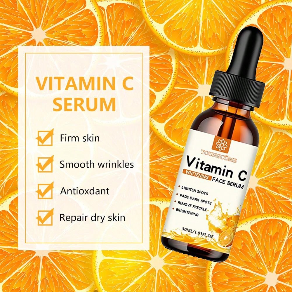 Vitamin C Facial Essence Contains Hyaluronic Acid Dark.