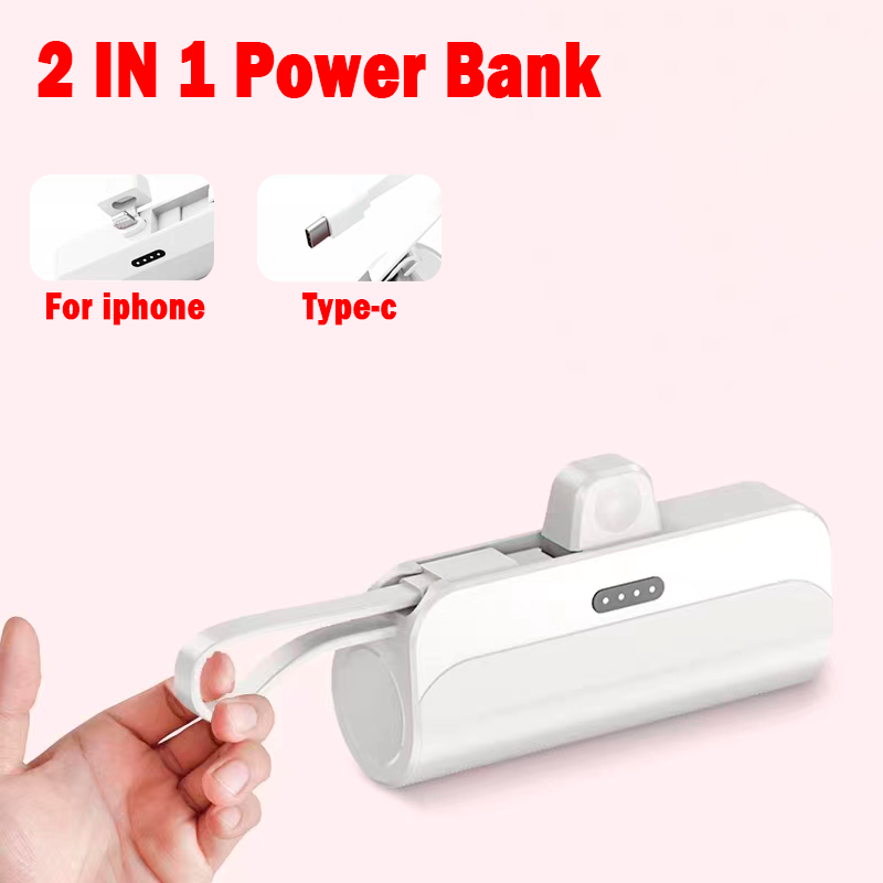 Mini Power Bank 2 in 1.