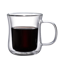 Double-Layer Insulation High Borosilicate Glass Coffee Cup