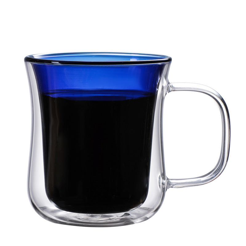 Double-Layer Insulation High Borosilicate Glass Coffee Cup