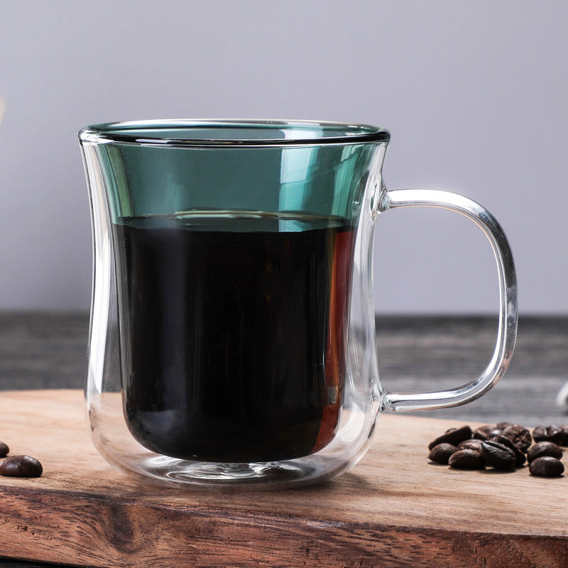 Double-Layer Insulation High Borosilicate Glass Coffee Cup