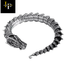 Handcrafted 100% 925 Sterling Dragon Bracelet.