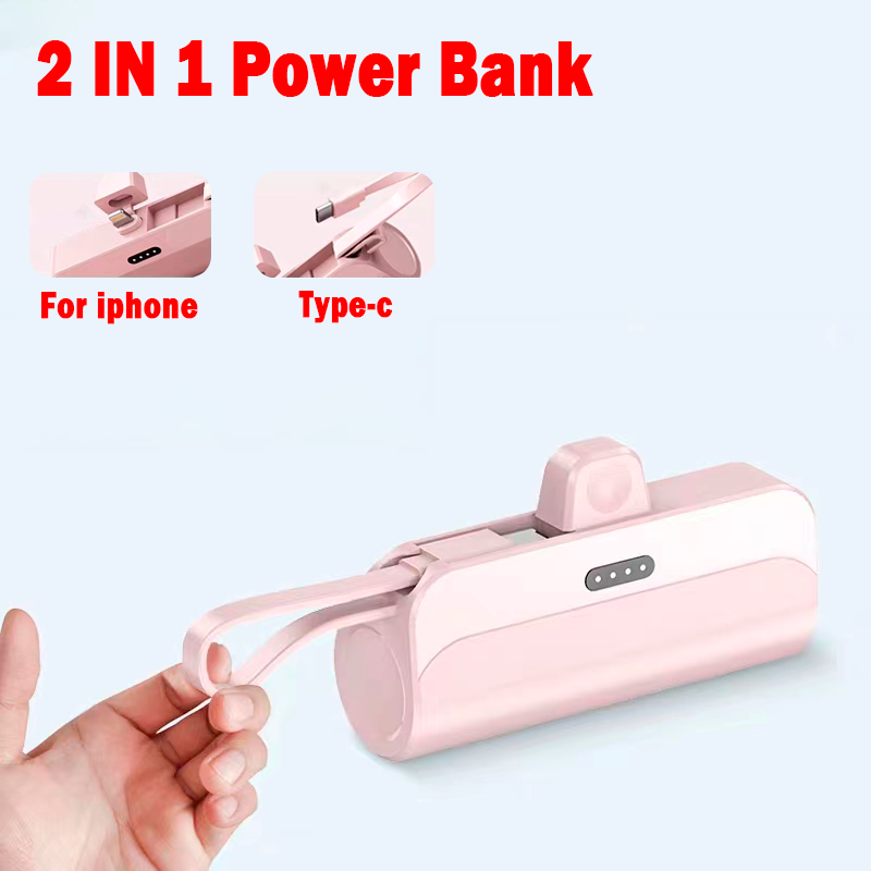 Mini Power Bank 2 in 1.