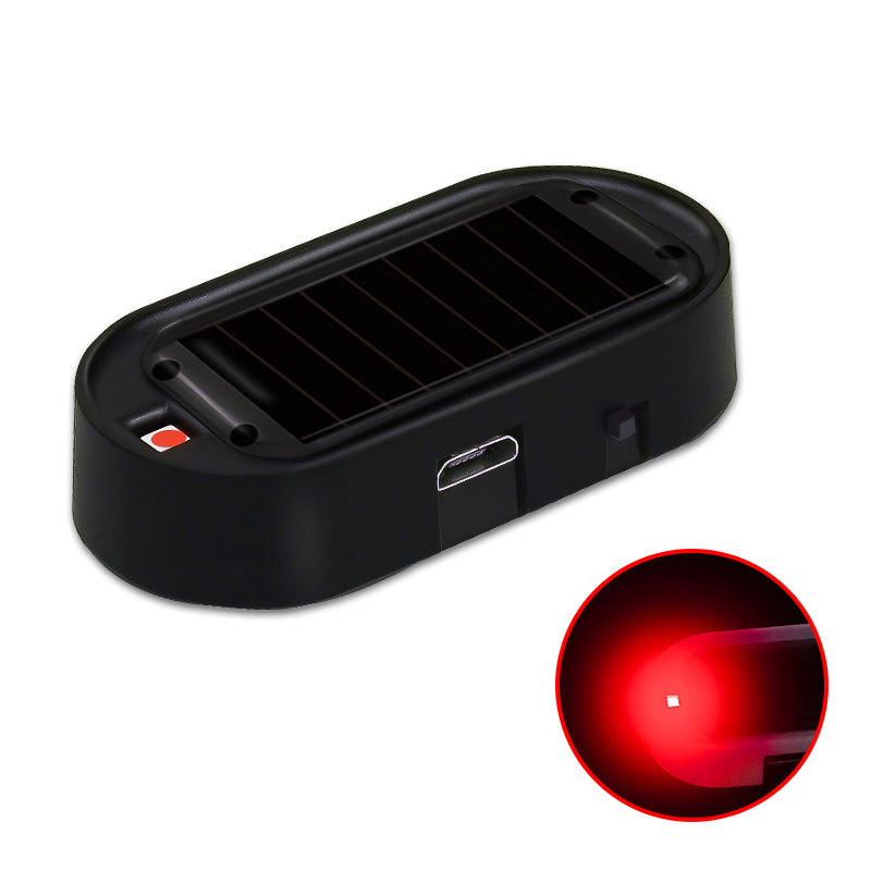 Car LED Solar Powered Fake Security Light Simulation