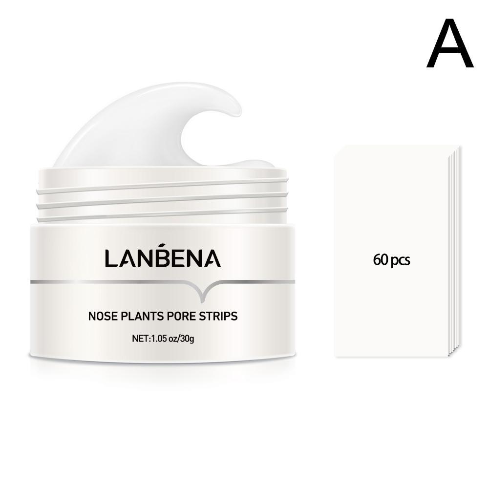 LANBENA Blackhead Remover Cream Paper Plant Pore Strips Nose Acne Cleansing Black Dots Peel Off Mud Mask Treatments Skin Care