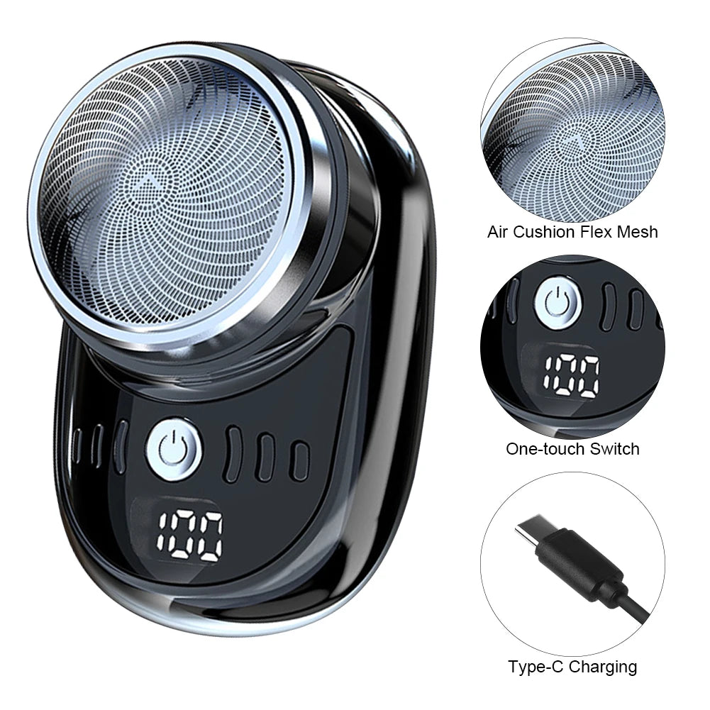 Mini Electric Travel Shaver for Men.