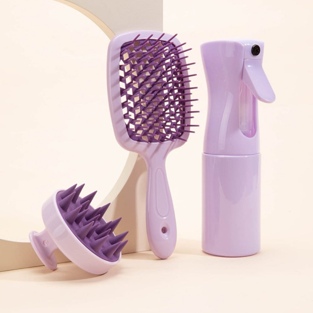 3Pcs Silicone Scalp Massage Brush Hair.