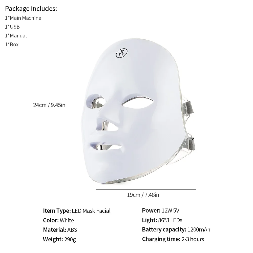 Transform Your Skin with the 7 Colors LED Facial Mask