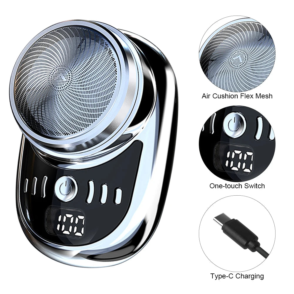 Mini Electric Travel Shaver for Men.