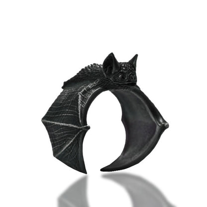 Punk Style Ring Animal Dragon Bat Shape Opening Rings Adjustable Alloy Temperament Male Jewelry Gift Direct Sales Hot