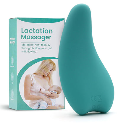 Soft Silicone Breast Massager Warming Lactation Massager for Breastfeeding and Clogged Ducts Improved Postpartum Milk Flow