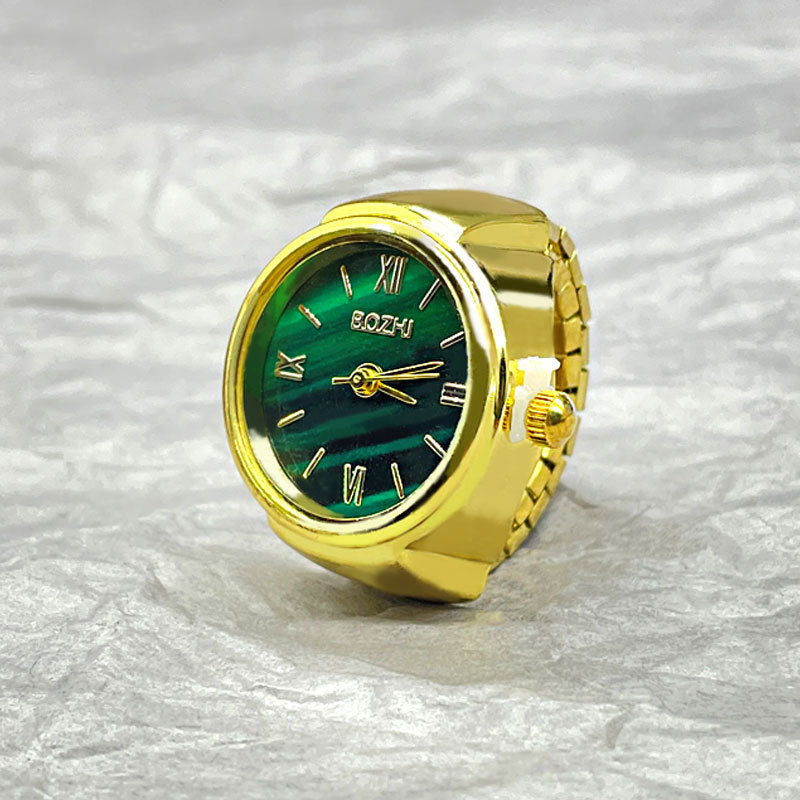 Quartz Finger Watch Ring for Men Women.