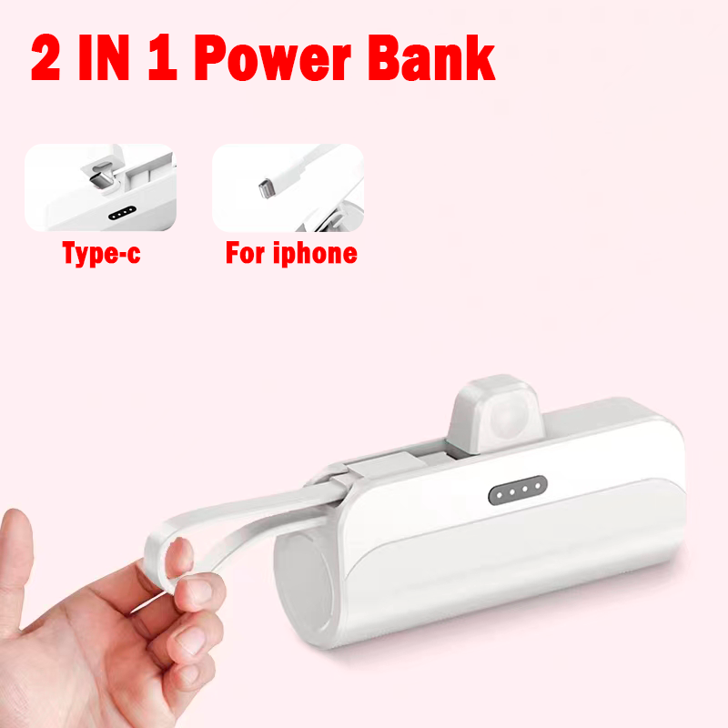 Mini Power Bank 2 in 1.