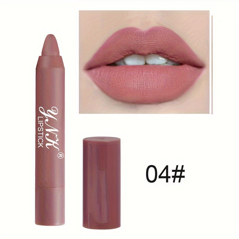 1PC 12Colors Lipsticks Pencil Waterproof Lasting.