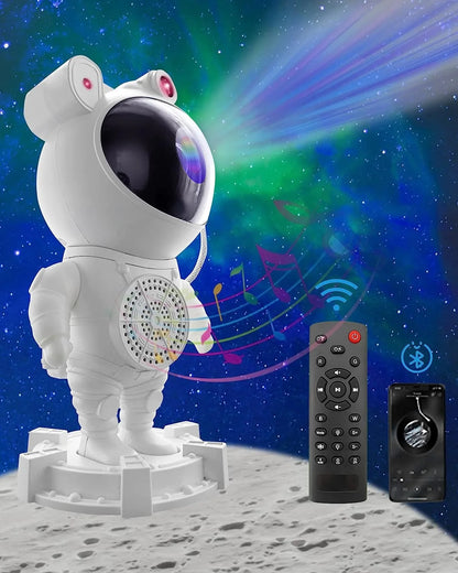 Star Projector, Astronaut star light，with Timer, Remote Control, White Noise and Bluetooth Muisc, Night Light Projector for Kids