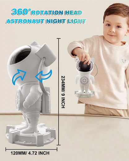 Star Projector, Astronaut star light，with Timer, Remote Control, White Noise and Bluetooth Muisc, Night Light Projector for Kids