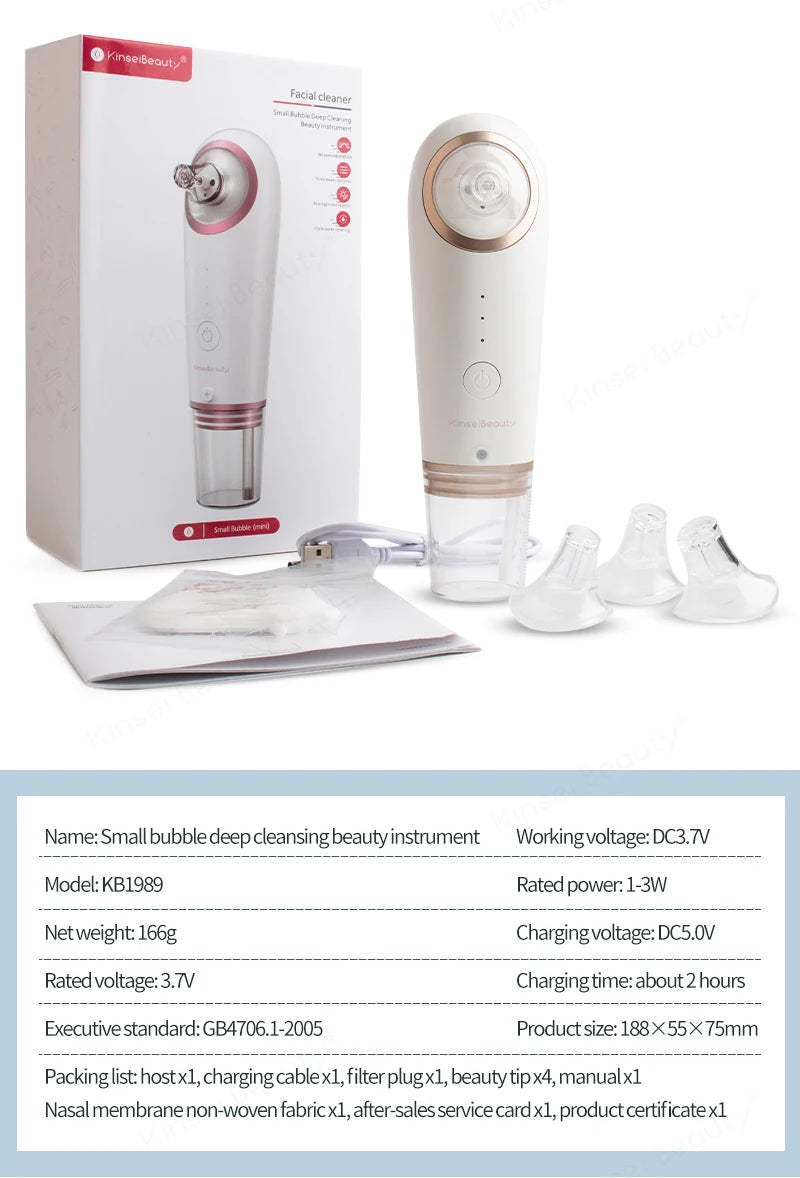 Electric Face Cleaner Blackhead Remover.