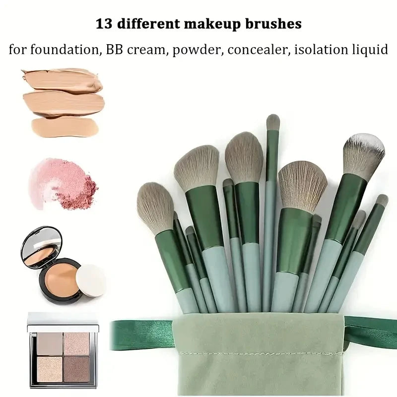 13PCS Soft Fluffy Makeup Brushes Set Premium Eye Shadow Foundation Women Cosmetic Brush Eyeshadow Blush Beauty Make Up Tools