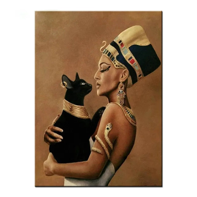 Vintage Egyptian Maidens Pet Pharaoh Cat