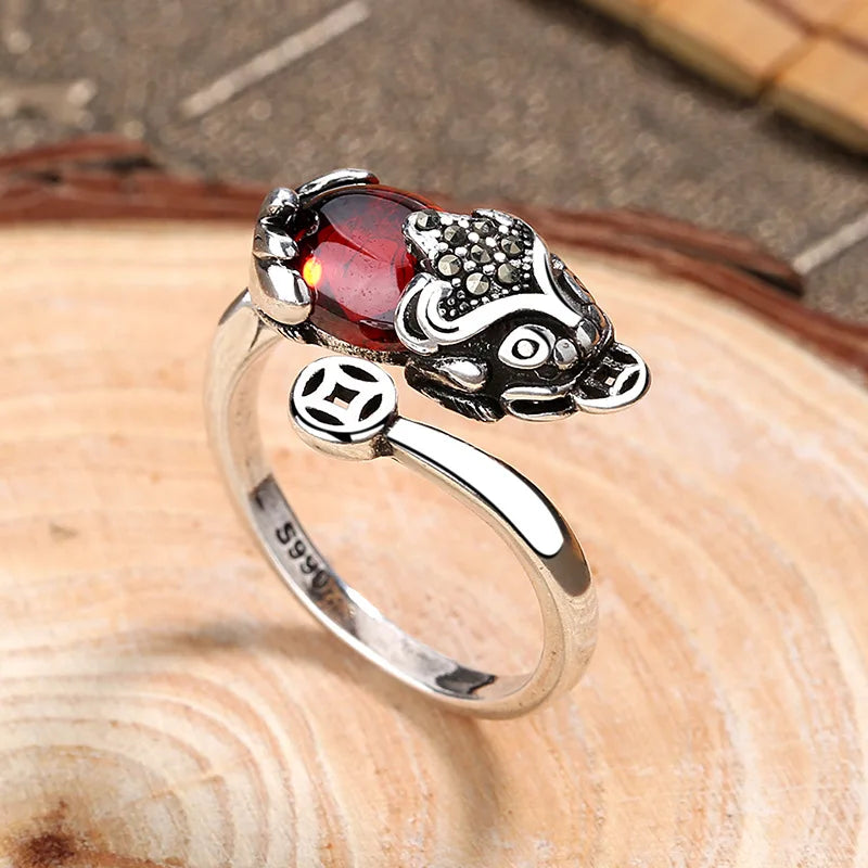 Ring Charms Bring Luck Wealth Chinese