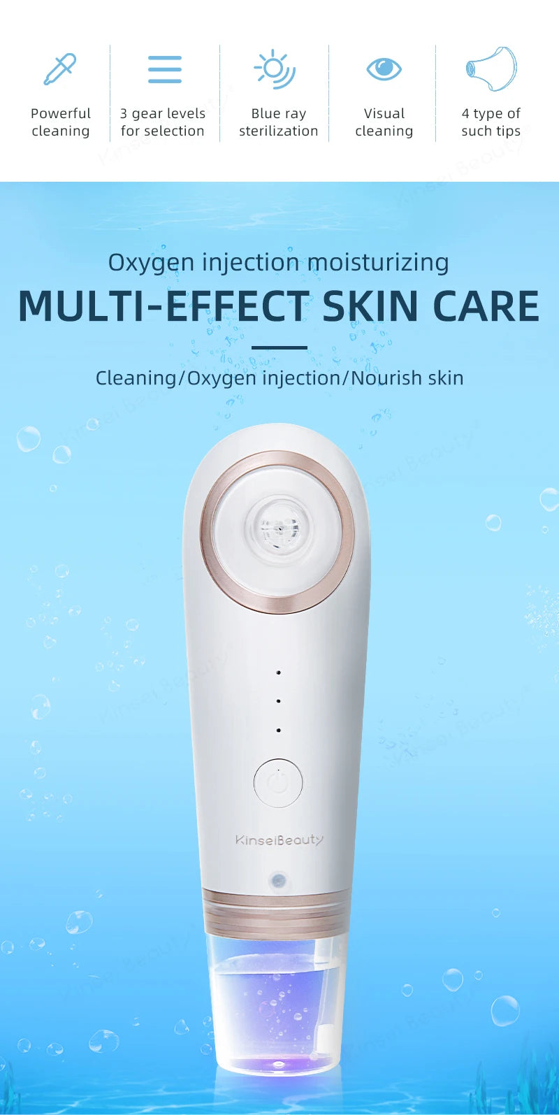 Electric Face Cleaner Blackhead Remover.