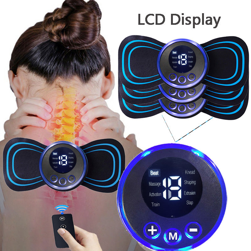 Neck Massager Mini Portable EMS Electric Cervical Massage.