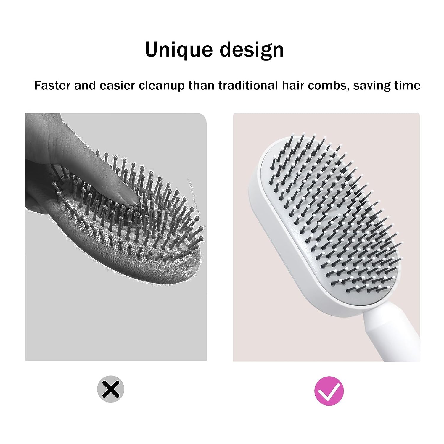 Self Cleaning Hair Brush, 3D Air Cushion.