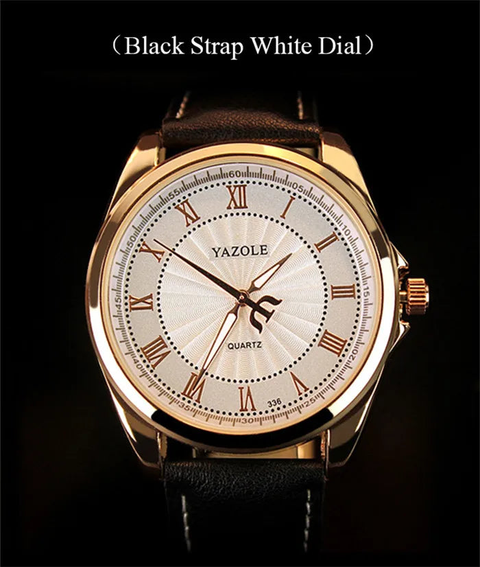 New Mens Watches Top Brand Luxury YAZOLE Fashion.