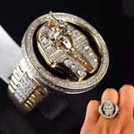 Fashion Classic Men Rings King Vintage.