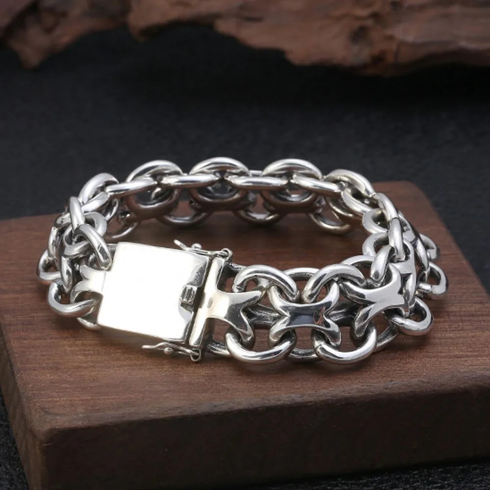 Pure Silver Men's Bracelet  Personality Creative