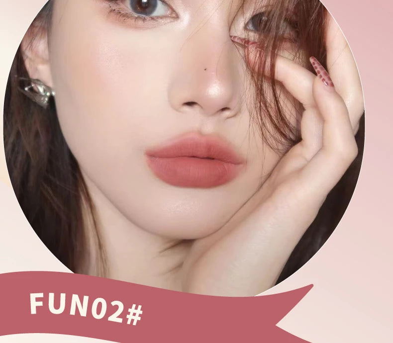 New Update!LEEMEMBER Double-Headed Two Effect Lip Glaze Water Mirror Surface Glossy & Matte Non-Stick Liquid Lip Mud Tint Makeup