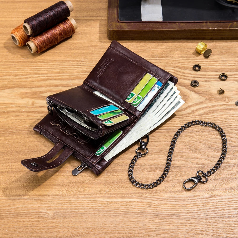 New Genuine Leather Men Wallet