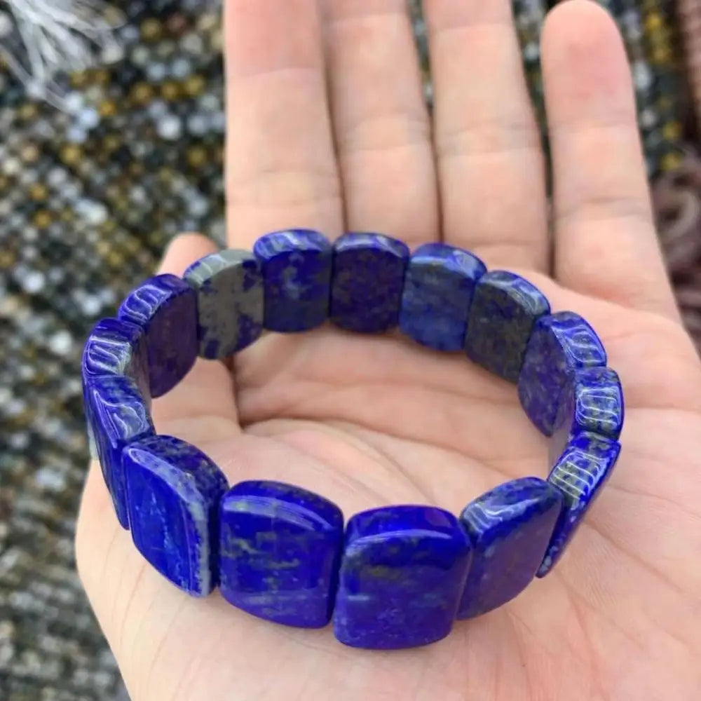 natural Lapis lazuli stone beads bracelet natural gemstone jewelry bangle for woman for man for gift wholesale !