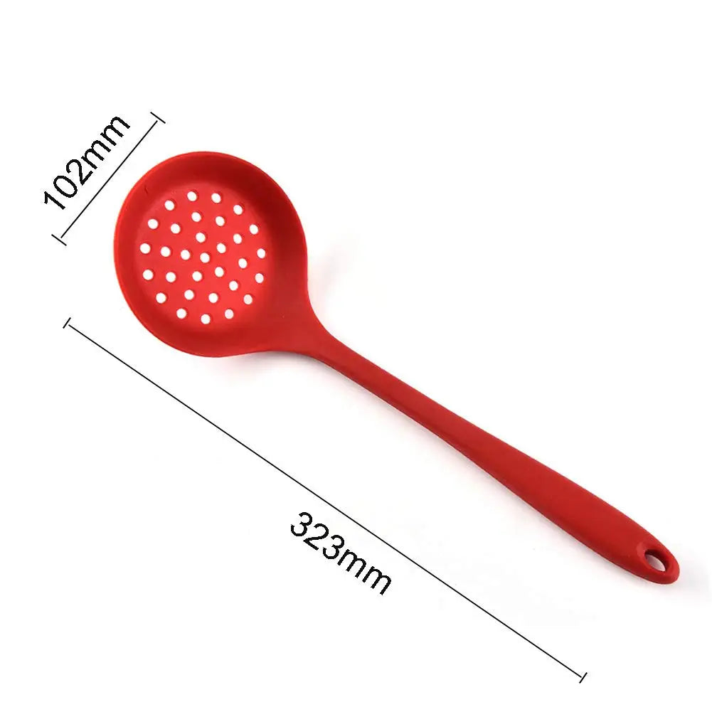 Long Handle Silicone Colander - Non-Stick.