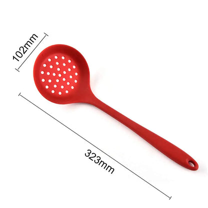 Long Handle Silicone Colander - Non-Stick.