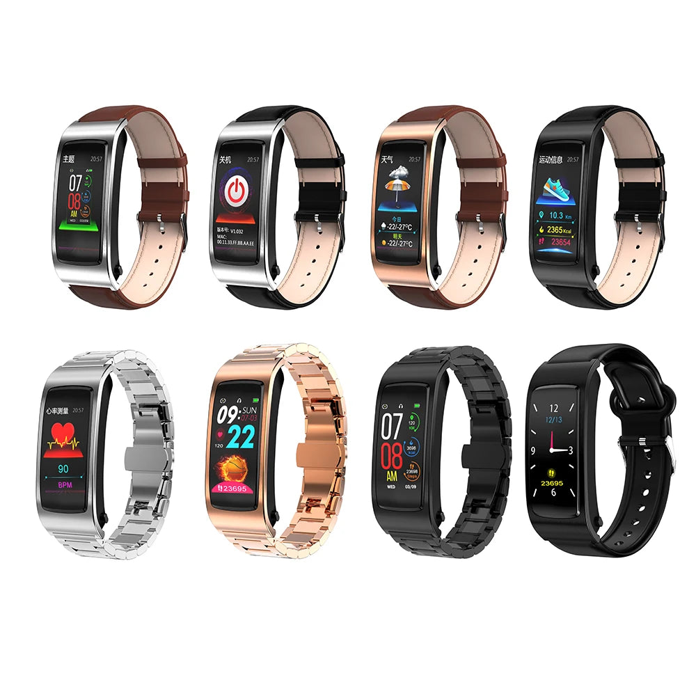 Bluetooth earphone smart watch with Bracelet.