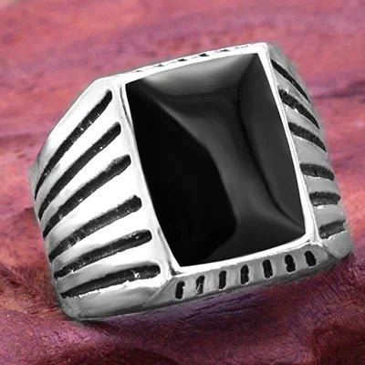 2021 Square Black Hero Ring: Stylish, Durable Men&